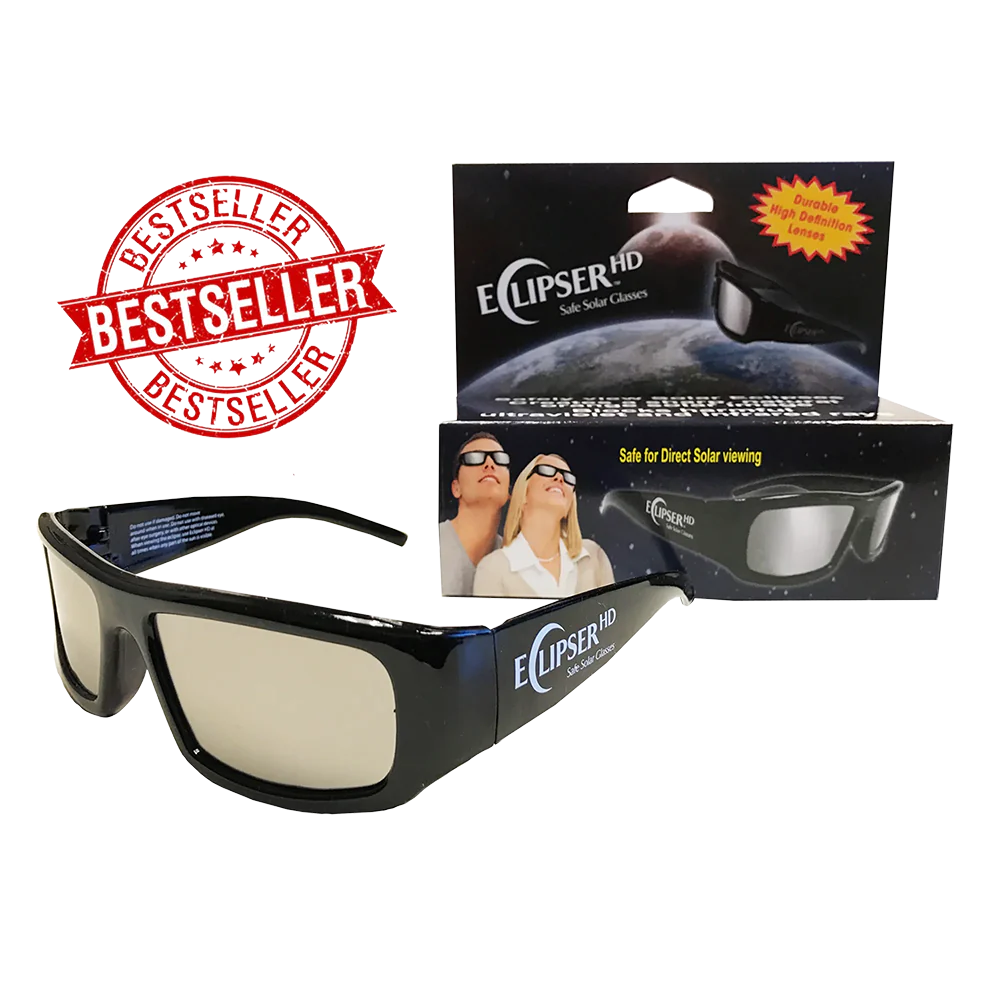 Holiday Eyes 1 Pack Hard Plastic Solar Eclipse Glasses 12312-2 AAS & CE Approved ISO Certified Safe